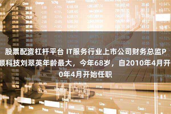 股票配资杠杆平台 IT服务行业上市公司财务总监PK：捷顺科技刘翠英年龄最大，今年68岁，自2010年4月开始任职
